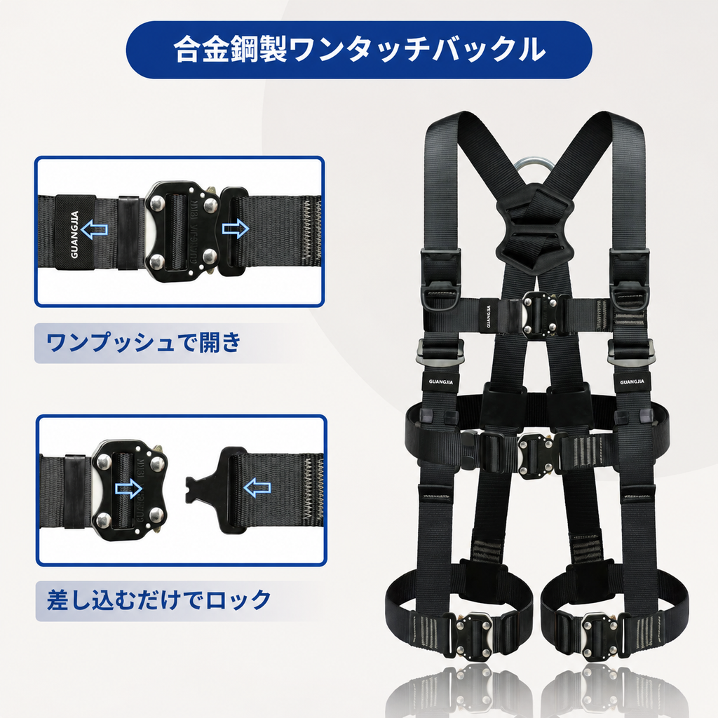 フルハーネス安全帯 新規格適合 セット 二丁掛け 新規格 ハーネス 安全帯 胴ベルト 墜落制止用器具 フル ハーネス 軽量ランヤード一体型 落下防止 全身保護キット ランヤード 安全ベルト 安全保護 落下防止 デュアルハーネス 脱着簡単 ハーネス安全帯 建設工学 高安全作業